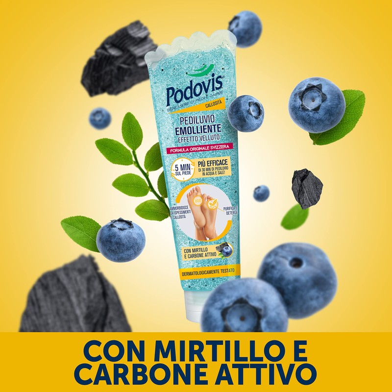 Podovis, Pediluvio Soothing Velvet Effect, Soft and Smooth Feet, Corn