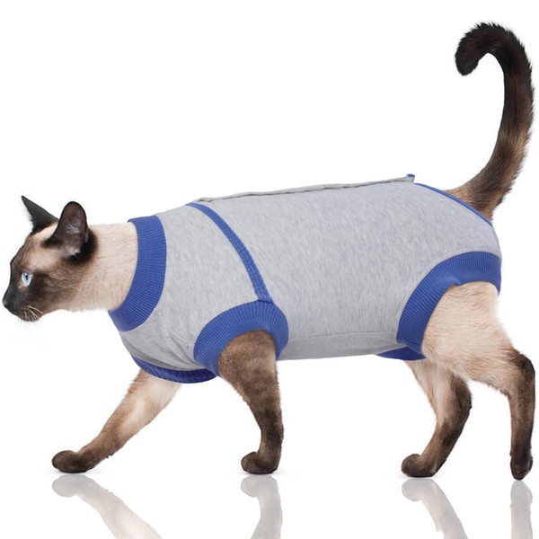 FUAMEY Cat Recovery Suit,Female Cat Spay Suit Kitten Surgery Onesie