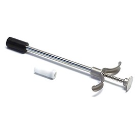 Zikimed Small Bolus or Balling Gun with 2-Interchangeable Cup for Sheep, Goat Stainless Steel 9-1/2" 24 cm Long