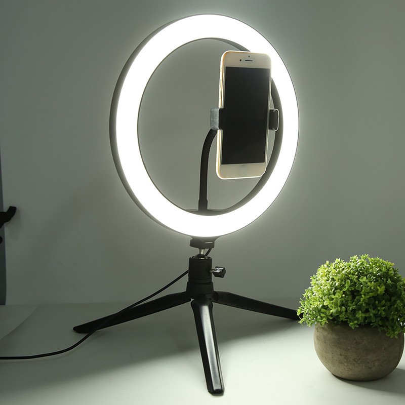 26cm/10in Ring Light LED Live Lamp Fill Light Dimmable USB