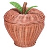 Chidori Sangyo HW-35 Rattan Basket Box Apple 8.7 inches (22