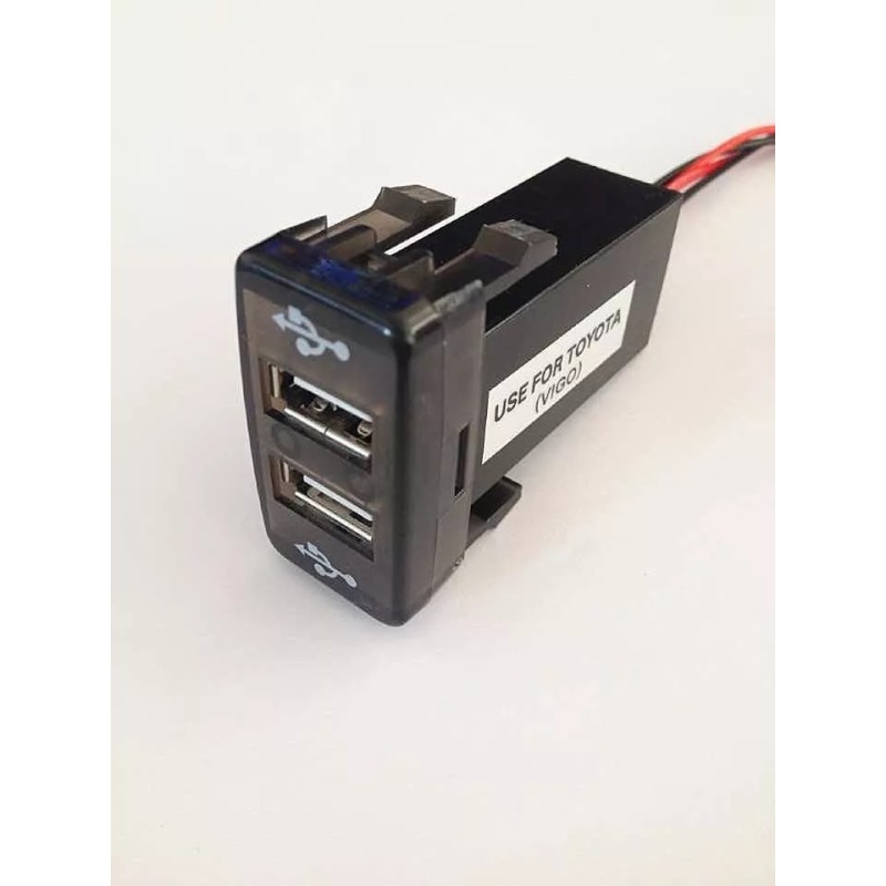 Corp.Res Electronics Cargador Rapido Auto Toyota Plug Doble Usb 3.0