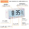 Deli Alarm Clock, Radio Clock, Cherry Blossom Pattern, Large Letters,