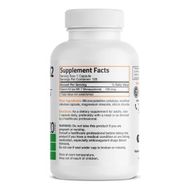 Bronson Vitamina K2 Mk-7 100 Mcg No Ogm 120 Cápsulas
