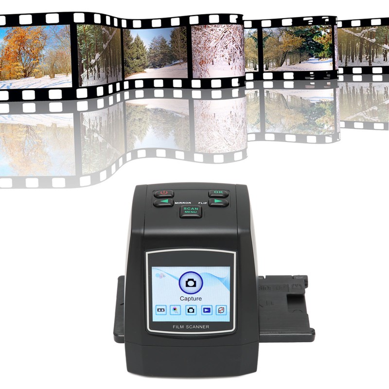 Film Scanner Digital 2.4inches Color LCD Screen Portable Picture Scanner