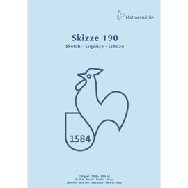 HAHNEMÜHLE 60127432 Skizzenblock A4 190 g/qm 50 Blatt