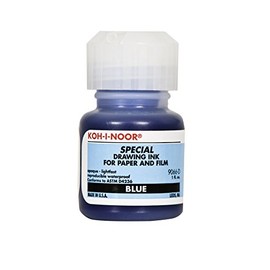 Koh-I-Noor Pigment-Based Special Drawing Ink, 1 Ounce Bottle, Blue (9066D.BLU)