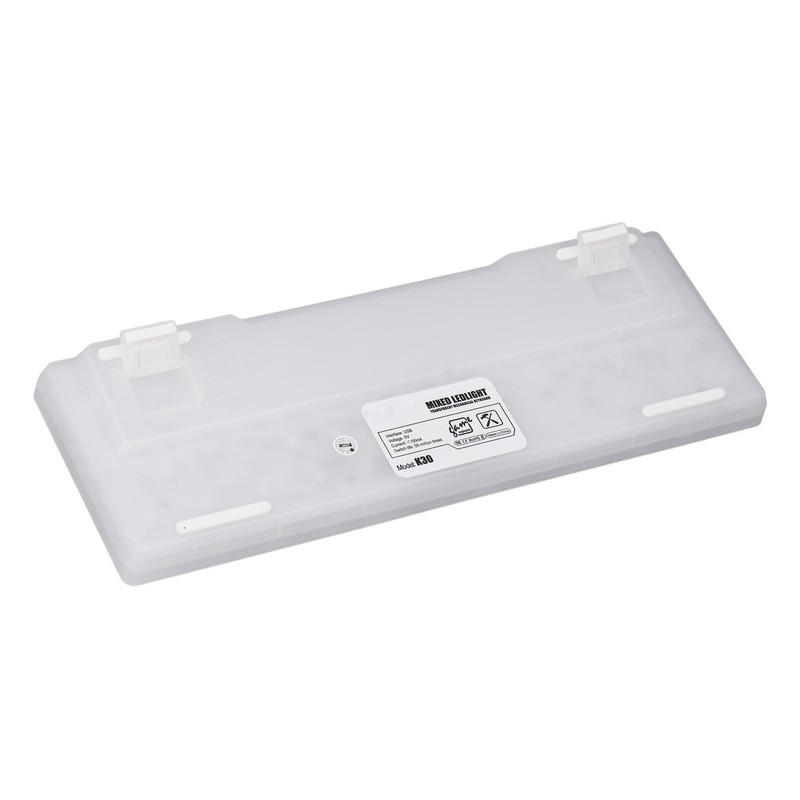61 Keys Transparent Mechanical Keyboard Clear Keycap Wired Gaming Keyboard