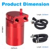 JDMON Oil Catch Can, Passenger Side Oil Separator Compatible with