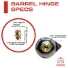 4” Inch Weldable Bullet Hinge – Heavy Duty Barrel Hinges