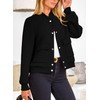 PRETTYGARDEN Women's Bomber Jackets Winter Trendy Varsity Jackets Shackets Button