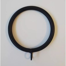 Unbranded PACK OF 5 - 2.25" BLACK IRON drapery curtain drape ring with eyelet  - 2-1/4"