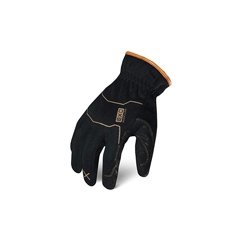 Ironclad EXO Motor Utility Leather Reinforced Gloves, Small, Black