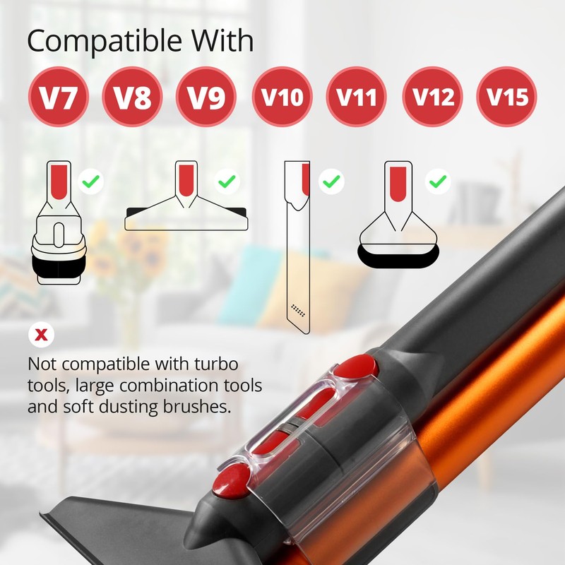 Reliapart Wand Extension Rod Tube Accessory Tool Storage Clip for