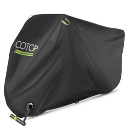 Cotop Waterproof Bicycle Cover 210T/210D Oxford Fabric Breathable Outdoor Bicycle Weather Protection Tarpaulin Protective Cover with Lock Eyelets Protection for Mountain Bike and Road Bike