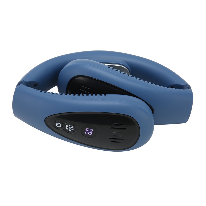 Bladeless Neck Fan USB Charging LED Digital Display 3 Speeds