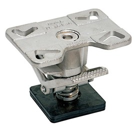 Vestil FL-ADJ-46-SS Adjustable Height Floor Lock, Stainless Steel, 6-1/4" to 8" Extended Height, 5-1/2" to 7-1/4" Retracted Height