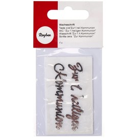 Rayher 31584606 Wax Lettering: Zur 1st Heiligen Kommunion, Silver, SB-Btl 1 Piece