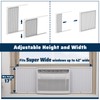 Pearwow Adjustable Window Air Conditioner Side Panels with Frame Set,Extra