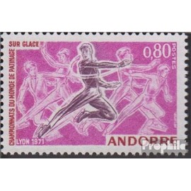 Andorra - french Post 229 (complete.issue.) unmounted mint/never hinged ** MNH 1971 Figure Skating (Stamps for collectors) Winter sports (skiing/ice hockey/bobsleigh ...)