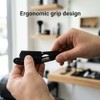 Black Metal Matte Finish Cut Throat Single Edge Blade Shaving
