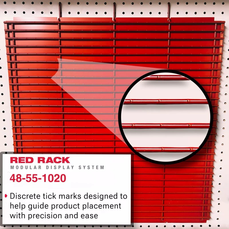 Milwaukee Modular System | 2x2 Rack Panel | Display Grid
