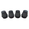 Black Motorcycle Performance Air Filter Pods 54mm 4 Pack Compatible