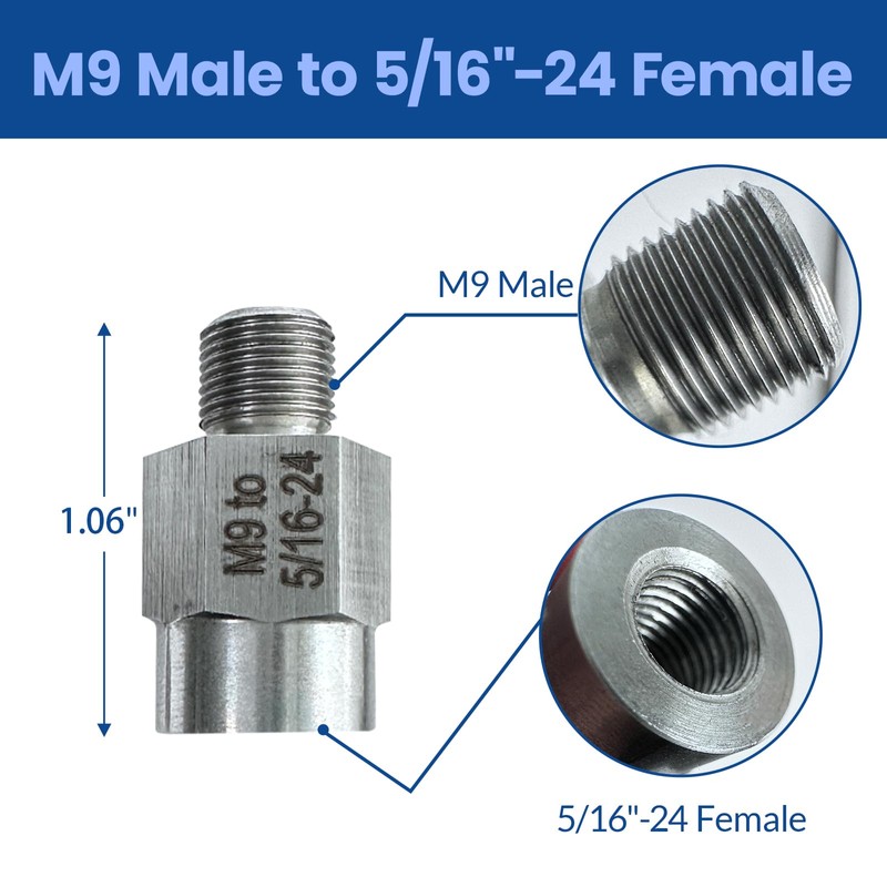 Noyfemr 2pcs M9 Thread Adapter, Capable of Converting M9 Threads