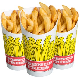 CUSINIUM 14 oz 50-Pack Navy Blue French Fry Cups - Charcuterie Cups Disposable