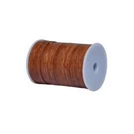 Cords Essentials 3 mm Flat Genuine Leather String Cord, Rope for Jewelry Making, Necklaces, Bracelets, Wraps, Whips, Crafts and Hobby Projects (Distress Saddle)