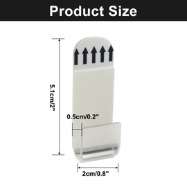 verkelly 18 Pcs Vinyl Record Wall Mount Display Shelf - Self-Adhesive Acrylic Album Holders for No-Drill Easy Installation(Clear)