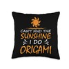 I do Origami Throw Pillow