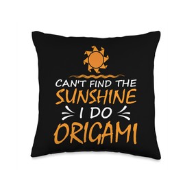 I do Origami Throw Pillow