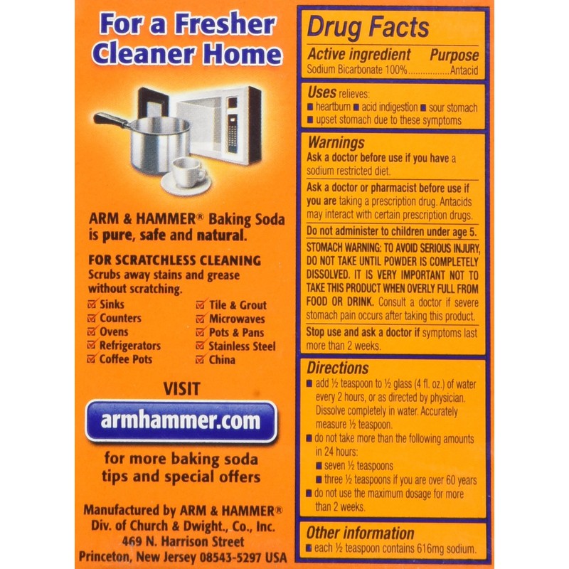Arm & Hammer Pure Baking Soda, 8 oz