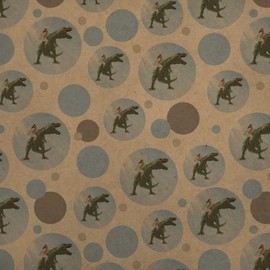 GRAPHICS & MORE Jesus Riding a T-Rex Premium Kraft Gift Wrap Wrapping Paper Roll