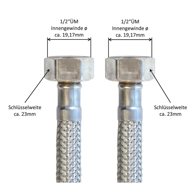 H2O-Flex® Reinforced Hose on Both Sides 1/2 Inch ÜM, Flex