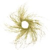 Pre-Lit Gold Glittered Twig Artificial Christmas Wreath - 36-Inch, Warm