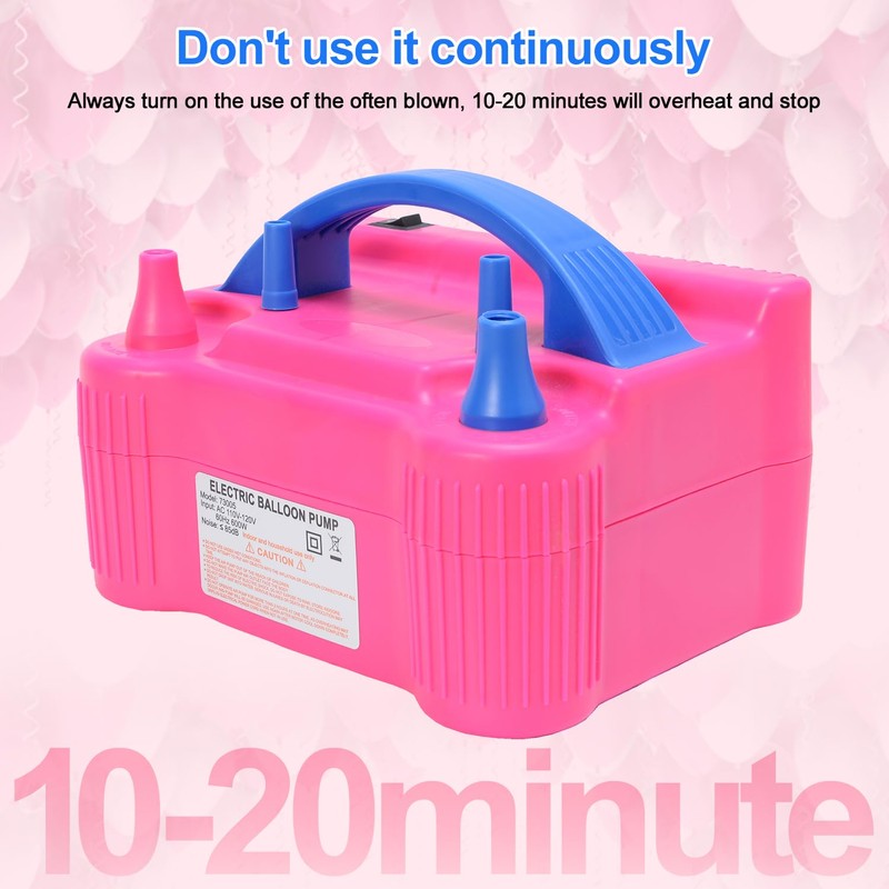 keebapoo Portable Balloon Pump Electric, KEEBAPOO Air Blower Dual Nozzle