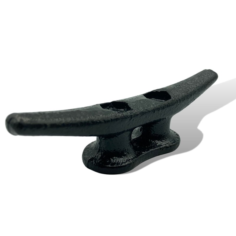 ZUJARA 4 inch Black Boat Cleats, 5-Pack Electrophoretic Coated Black