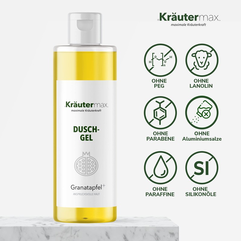 Pomegranate Shower Gel with Core Oil Extract Also Shampoo and