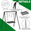 Rossesay Campfire Swing Grill Stand Adjustable Grill Campfire Cooking Stand