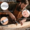 GREBSTK 4 Pcs Wood Chisel Set, CRV Steel Bevel Sharp