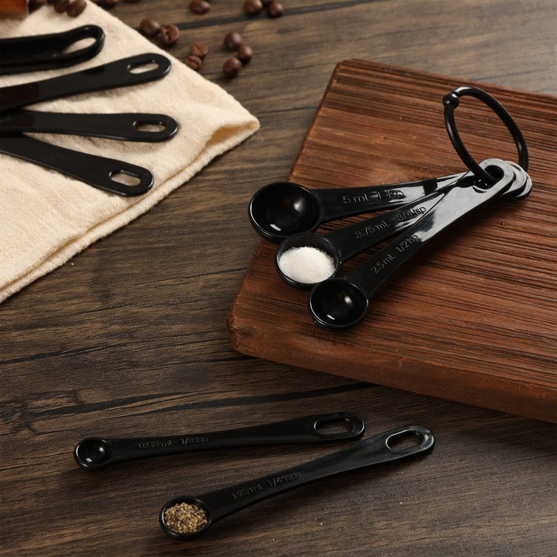 DOTINGHUX Measuring Spoons, Plastic Measuring Spoons Set with Egg Separator