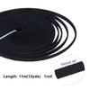 PH PandaHall 12 Yards 10mm Corset Boning Cotton Covered, Black