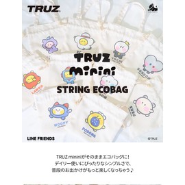 Solomon Shoji TRUZ Minini Drawstring Eco Bag Drawstring Eco Bag Subbag Tote Bag, Stylish Character