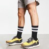 Ultrafun 5 Pairs Striped Crew Socks Cotton Cushioned Athletic Sports