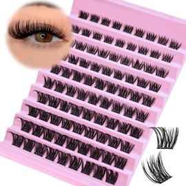 SLSXNL Lash Clusters Wispy Natural Eyelash Clusters C Curl 8-16mm Cluster Lashes False Eyelashes 8mm 10mm 12mm 14mm 16mm