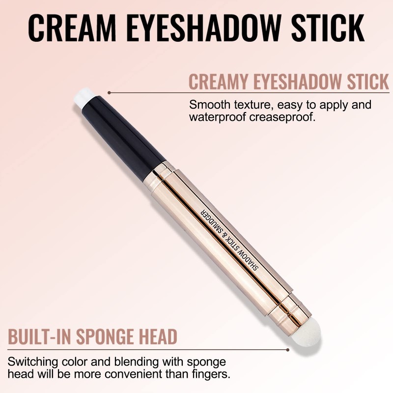 Erinde Shimmer Eyeshadow Stick, Single Eyeshadow, Light Gold Glitter Eyeshadow
