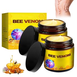 KEBEGE Bee Venom Relief Bone Healing Cream, Professional Bee Venom Cream, Knee, Hands, Neck, Feet, for All Skin Types (2 Bottle)