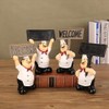 Restaurant Chef Decoration,Miniature Euramerican Resin Cook Statue Welcome Board Table